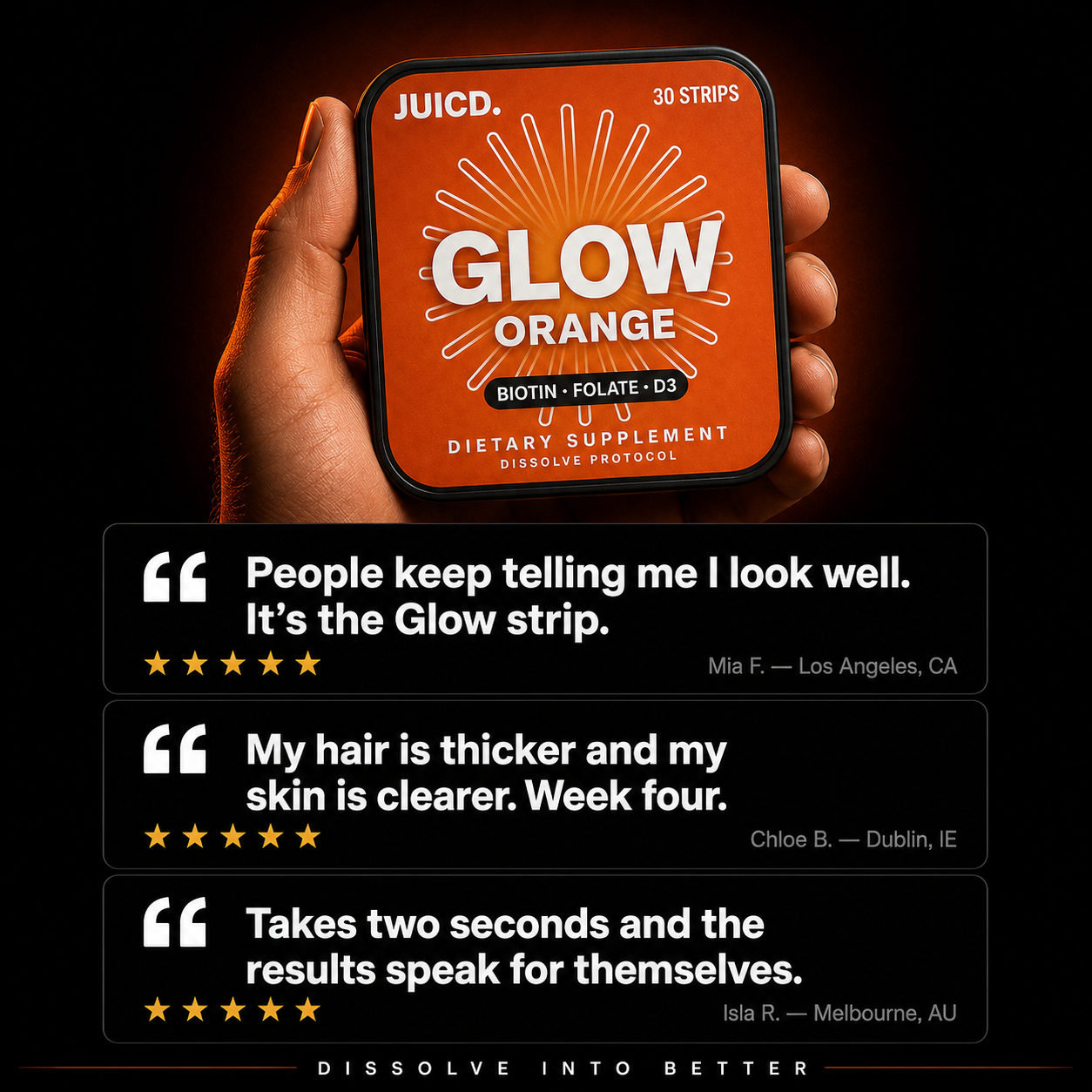 JUICD Glow Strip — Radiance From Within