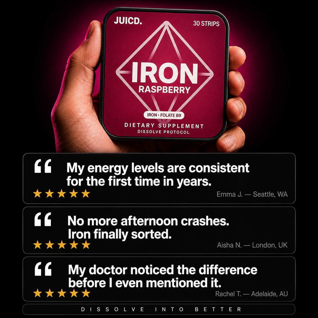 JUICD Iron Strip — Energy For Iron-Deficient Days