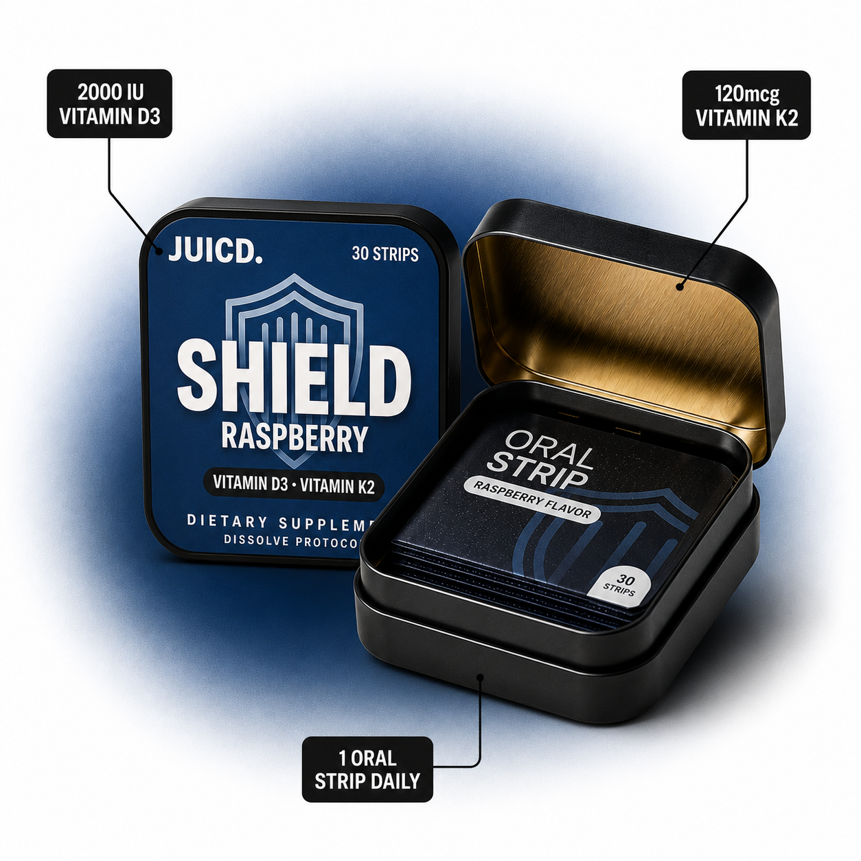 JUICD Shield Strip — Daily Bone Support