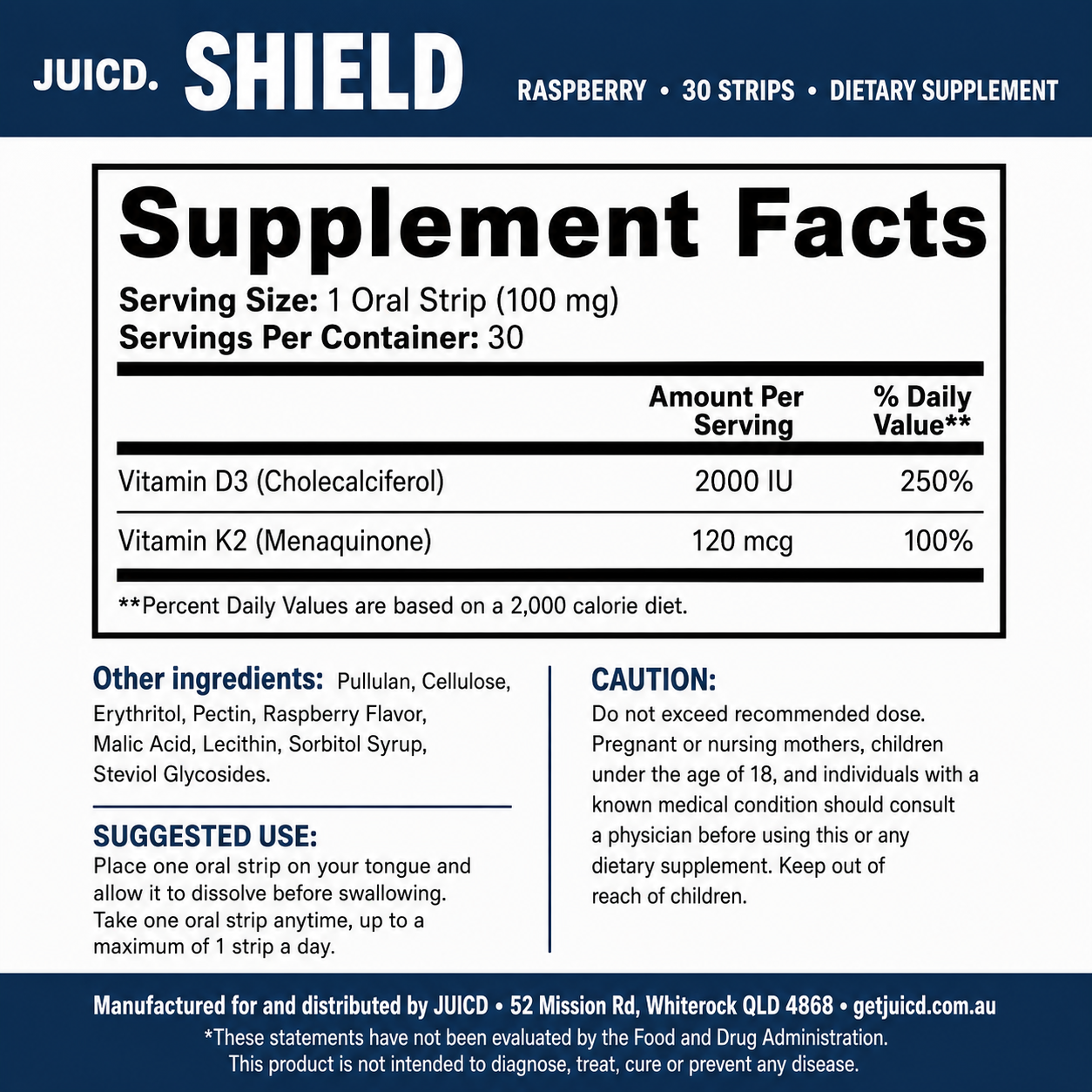 JUICD Shield Strip — Daily Bone Support