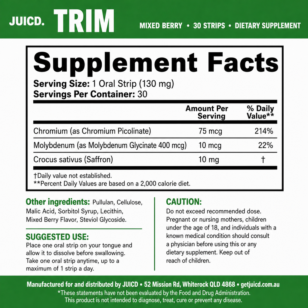 JUICD Trim Strip — Appetite Balance & Metabolism